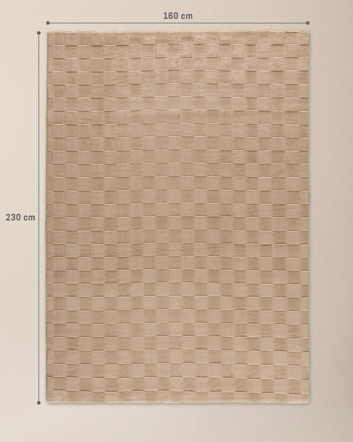 Silky Soft Embossed Area Rug - Mink Brown