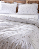 100% Cotton Double Duvet Cover Set - Elegant Ruffled Design