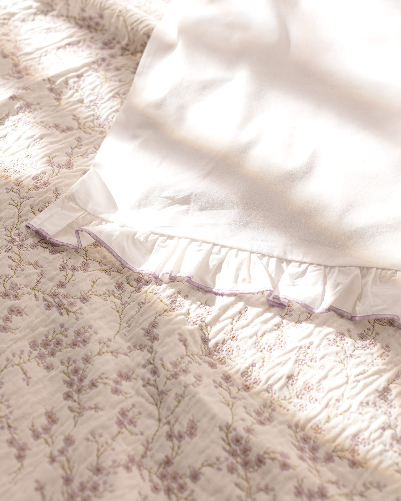 Marseille Double Bedspread Set, Purple Bedding