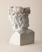 Busto di Poseidone in Resina Bianca - Scultura di Mitologia Classica