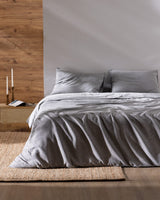 100% Cotton Single Duvet Cover Set - Yarn-Dyed Cloud Softness