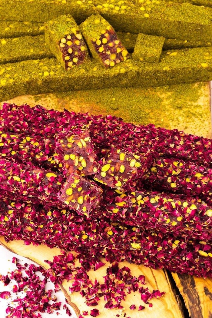 Luxury Vegan Rose Petal Pistachio Turkish Delight