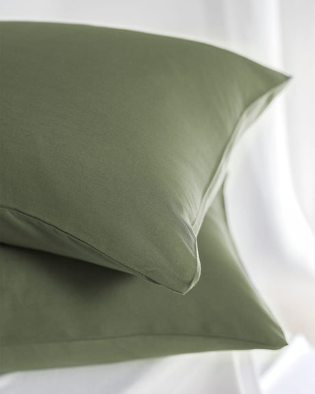100% Cotton Sateen Pillowcase Pair - Luxuriously Soft Feel