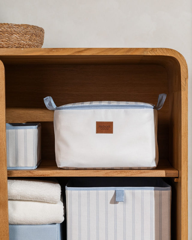 Durable Polypropylene Storage Organizer - Modern Nuage Cloud Print