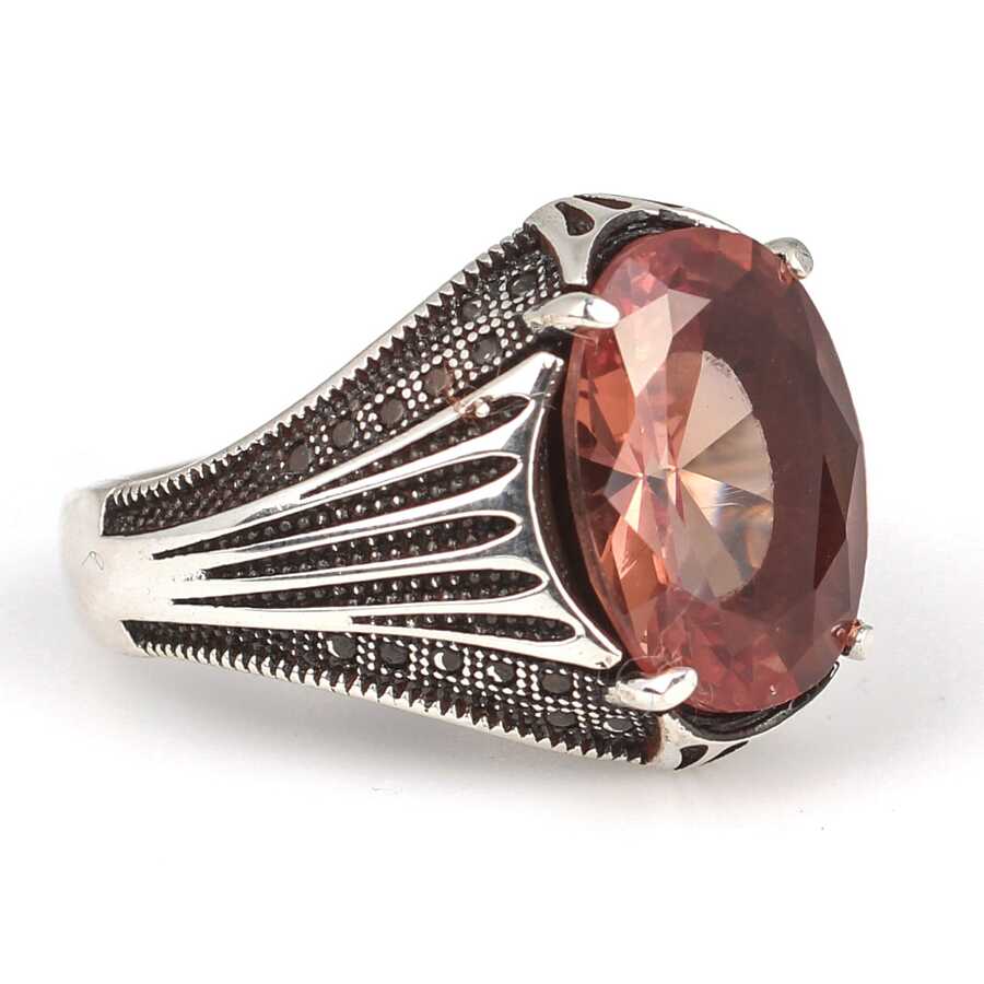 Premium 925 Sterling Silver Oval Zultanite Men Ring