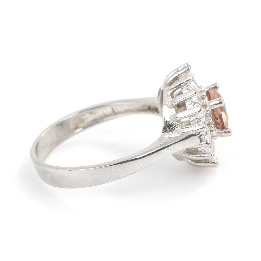 925 Sterling Silver Zultanite Ring with Zircon Baguette Sides