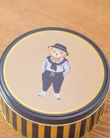Small Round Metal Storage Box - Decorative Home Organizer