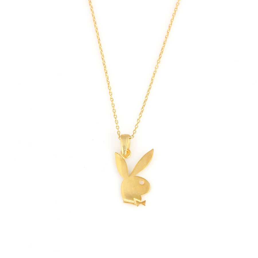 Sterling Silver Rabbit Pendant Necklace - Playful & Iconic Design