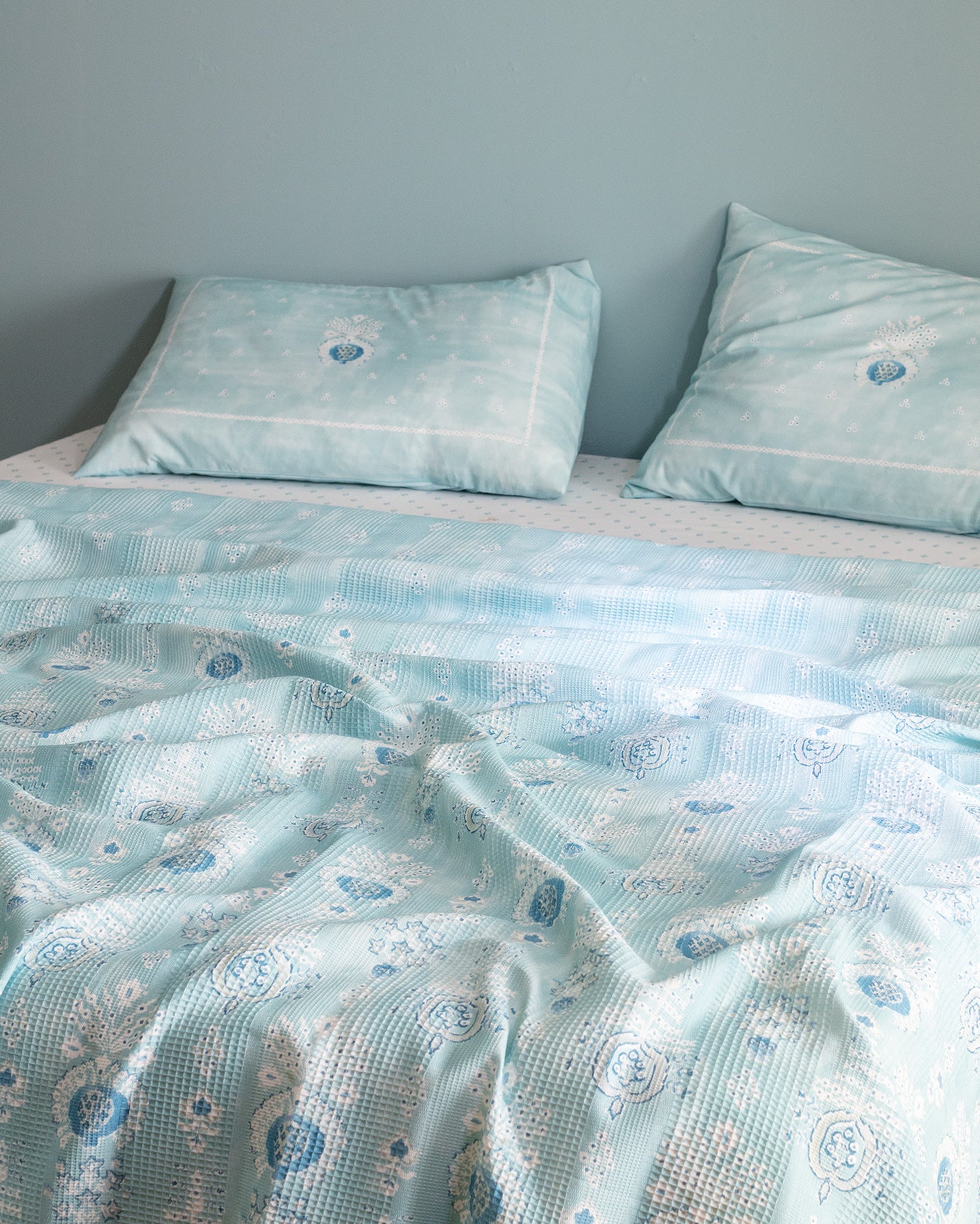 100% Cotton Double Pike Set - Lemien Soft Printed Design