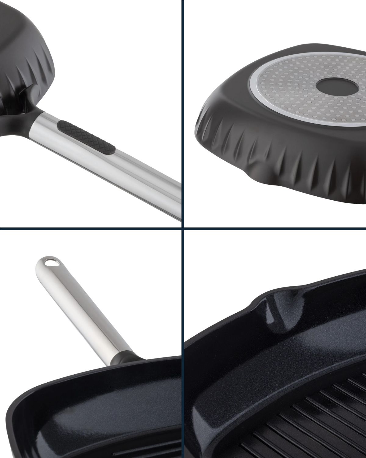 16 cm Nonstick Grill Pan Skillet - Brown