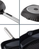 16 cm Nonstick Grill Pan Skillet - Brown