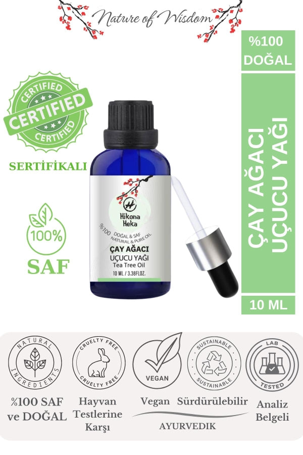 Pure Tea Tree Essential Oil - 100% Natural & Certified - 10ml