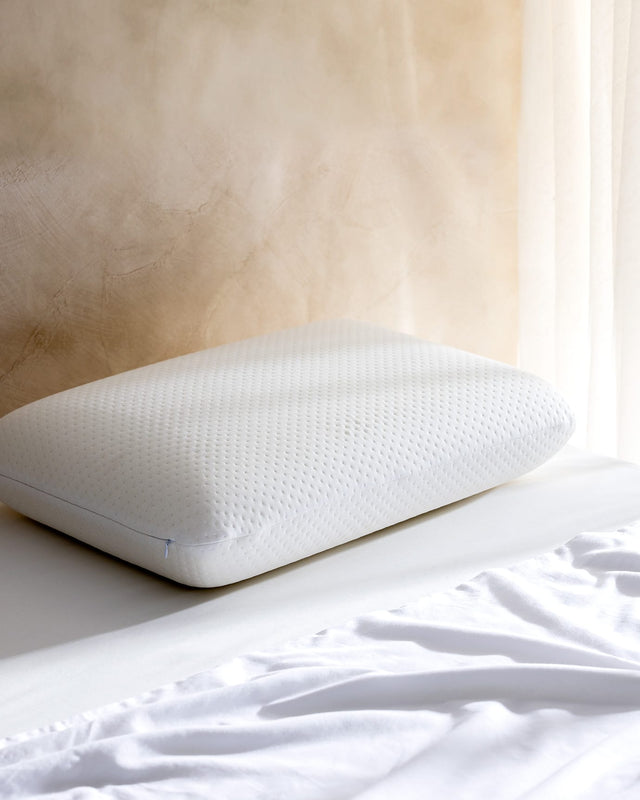 Plush Visco Memory Foam Bed Pillow, Ergonomic Support