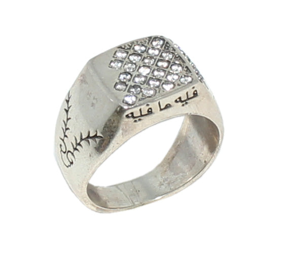 Bague pour homme Fihi Ma Fih en argent sterling premium