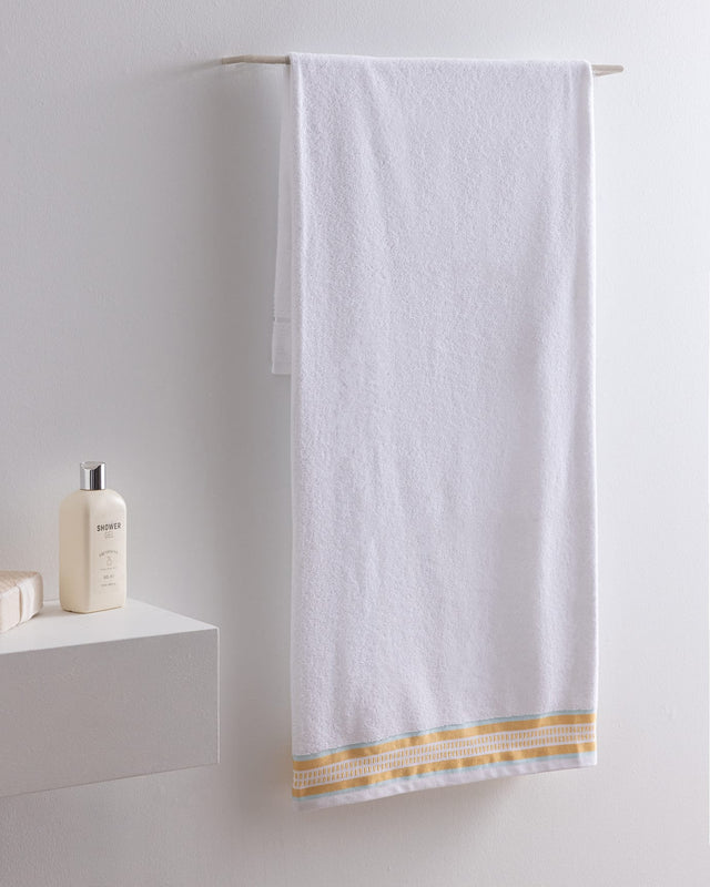 100% Cotton Bath Towel - Striped Design