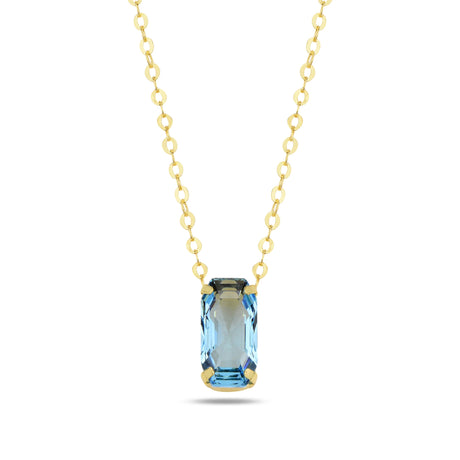 Solitaire Pendant Necklace - Elegant Brilliance