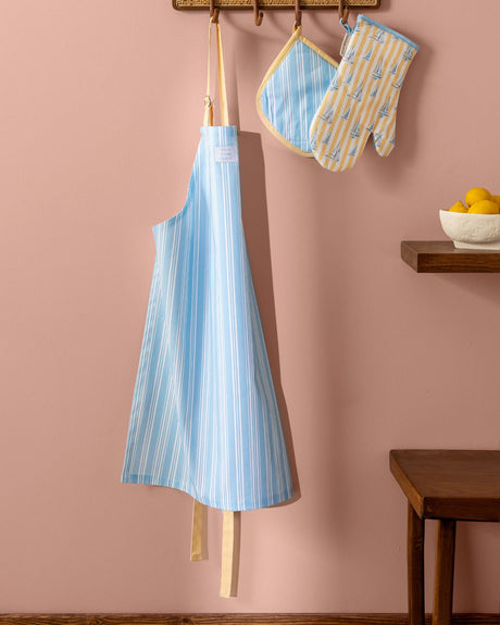 100% Cotton 3-Piece Kitchen Set - Cap Bleu Design