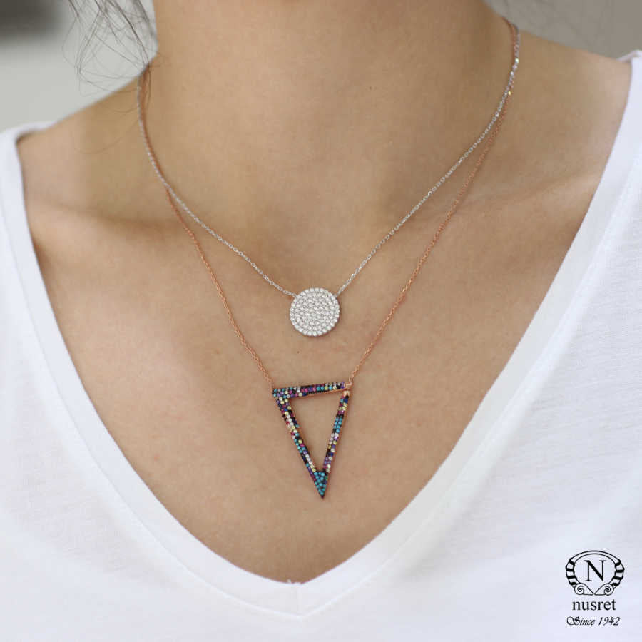 Professional 925 Sterling Silver Circle Necklace