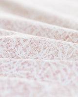 Set copripiumino matrimoniale in crepe di cotone 100% stampato - Rosa cipria