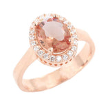 925 Sterling Silver Oval Zultanite Ring with Color-Changing Gemstone