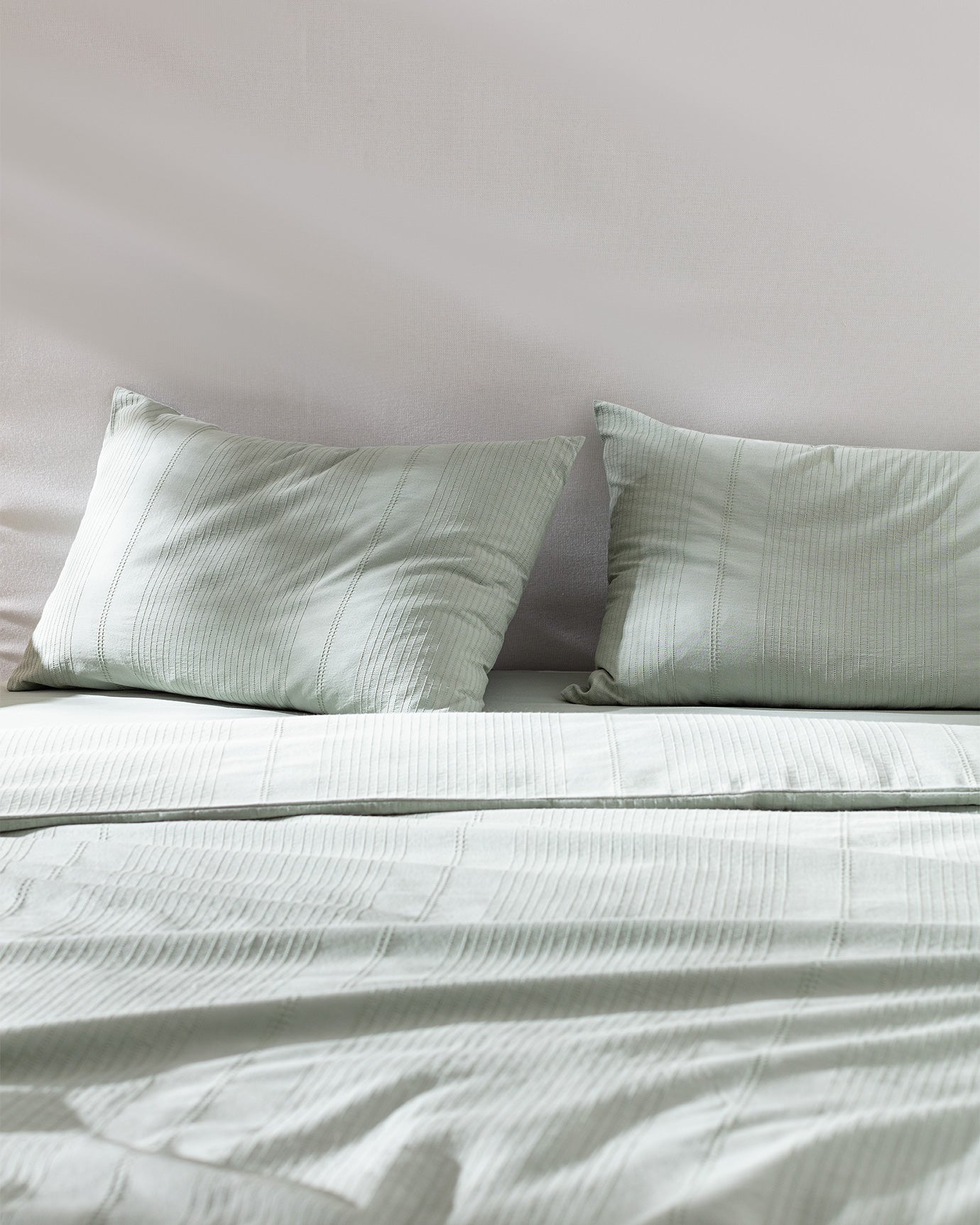 100% Cotton Double Duvet Cover Set - Rosalie Dobby Weave
