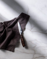 Brown Handle Peeling Knife - Precision Fruit & Vegetable Prep Tool