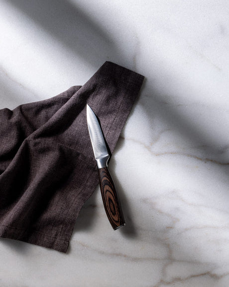 Brown Handle Stainless Steel Peeling Knife