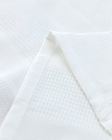 Cotton Lyocell Single Flat Quilt Set - Pure White Comfort