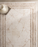 Phaeton Cream Area Rug - Modern Accent Carpet for Living Room & Bedroom