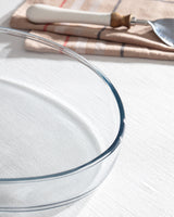 Large Oval Borosilicate Glass Baking Dish - Oven Safe Bakeware