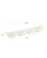 New Bone China 4-Compartment Serving Plate - Elegant Petit Concept