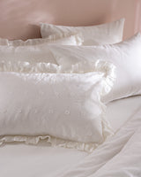 Saule King Size 100% bomuld sengetøjssæt - broderet detalje