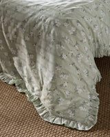 100% Cotton Ruffled Bedding Set - King Size Elegance