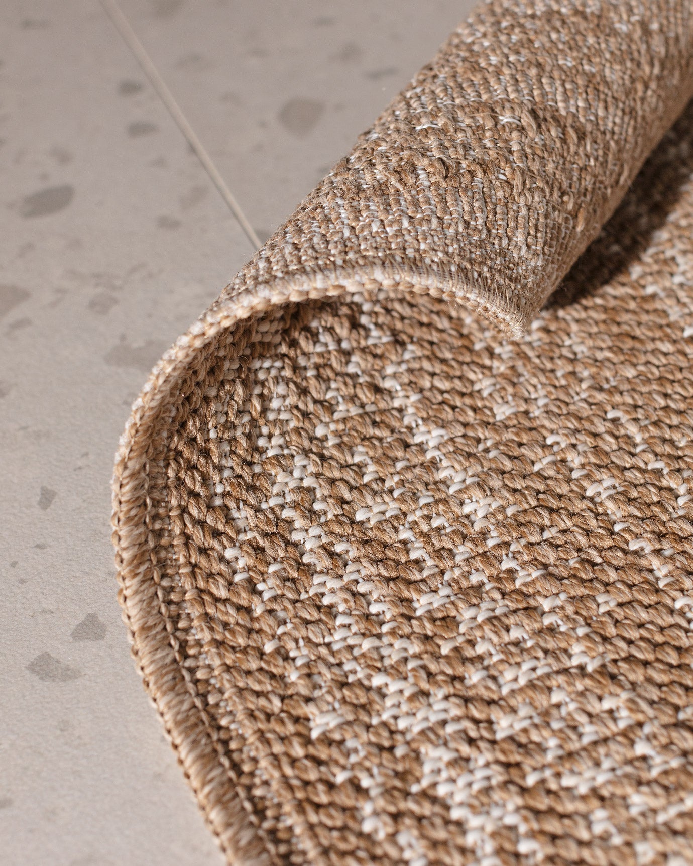 Premium Beige Ecru Polypropylene Flatweave Area Rug