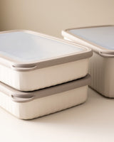 3-Piece Rectangular Food Storage Container Set - Kitchen & Meal Prep