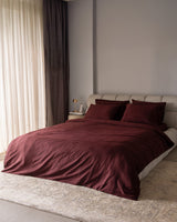 Jacquard Sateen Cotton Blend Duvet Cover Set - Auvergne Design