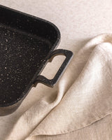 22cm Black Shallow Cooking Pot - Rona Kitchen Pan