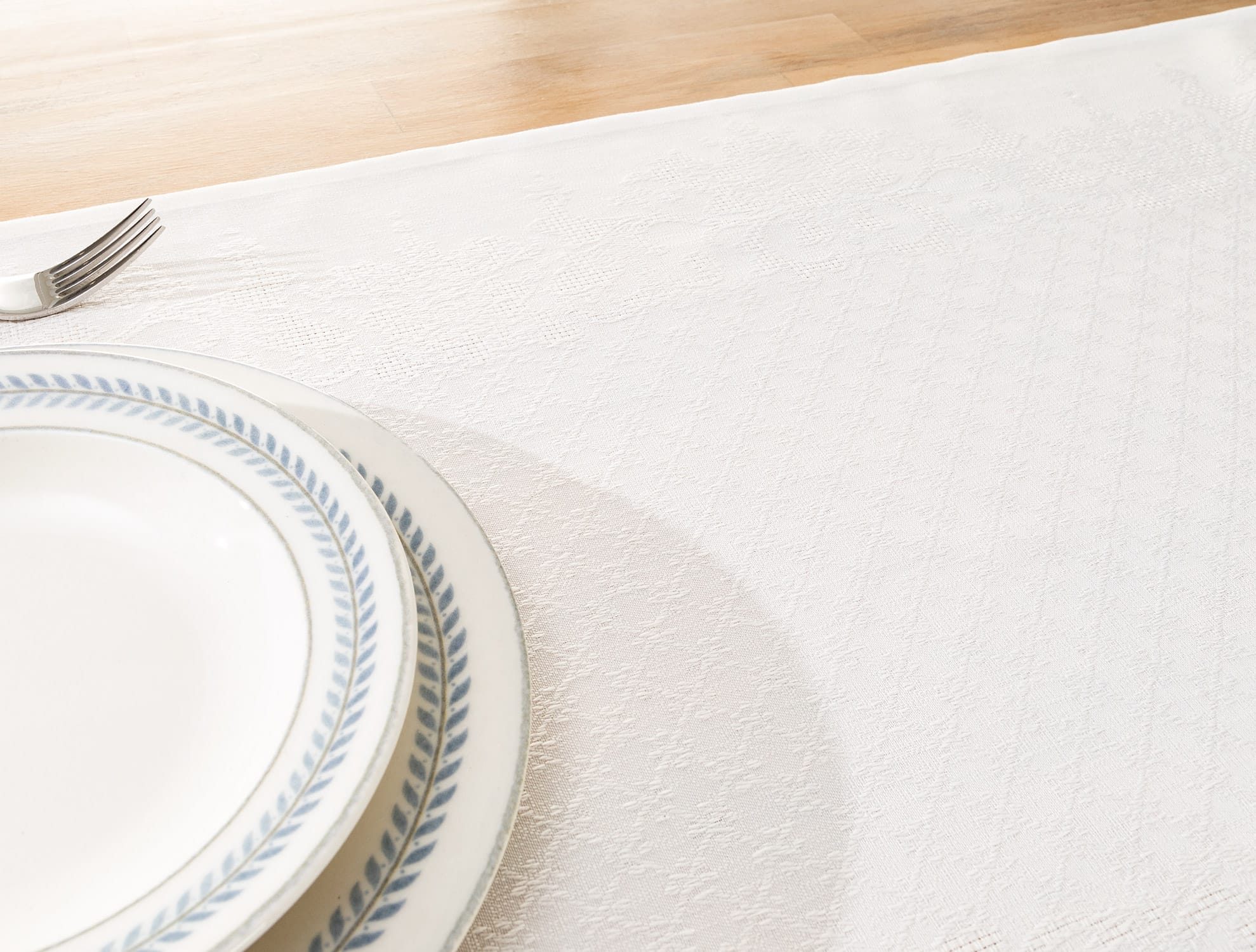 Ecru Polyester Runner Rug - 45x160 cm - Made in Turkey