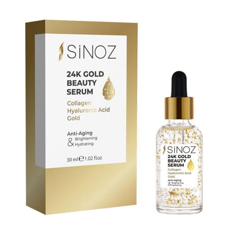 24K Gold Anti - Aging Serum with Collagen & Hyaluronic Acid for Radiance - TryAladdin