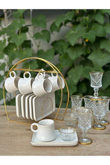 25 Piece Premium Gold Turkish Coffee Serving Set - Complete Collection - TryAladdin