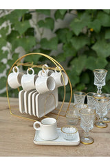 25 Piece Premium Gold Turkish Coffee Serving Set - Complete Collection - TryAladdin