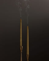 Decorative Wax Taper Candle - Luxurious Gold Ambiance