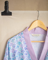 Pure Cotton Muslin Bathrobe - Lightweight & Breathable Comfort
