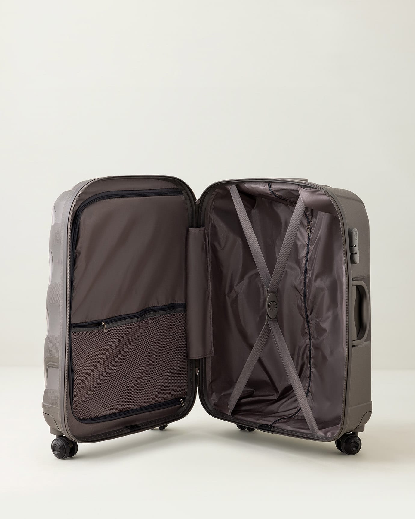 Medium Grey Hardshell Spinner Luggage