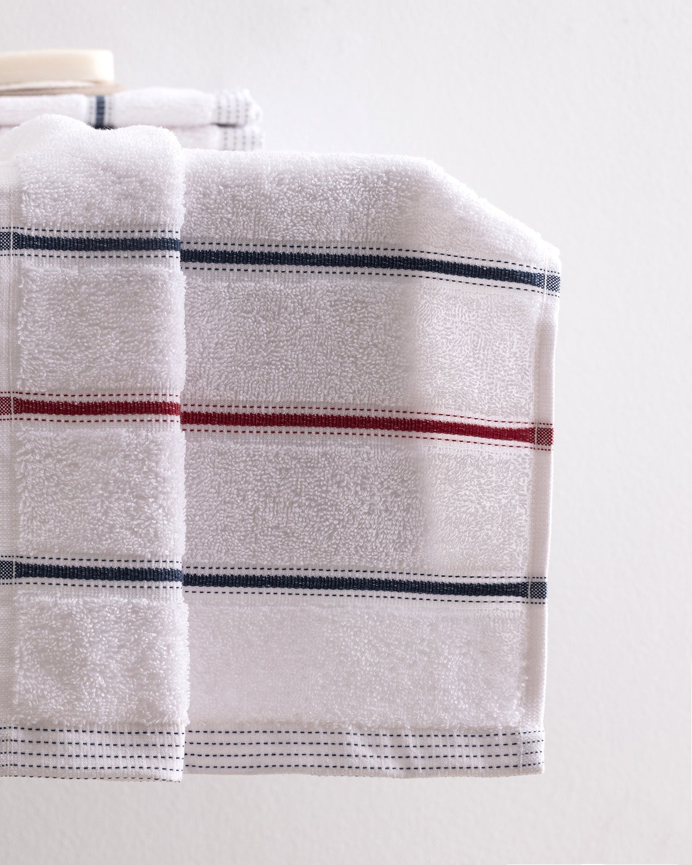 Cotton Blend 4-Piece Hand Towel Set - Bourrache Two-Tone Design