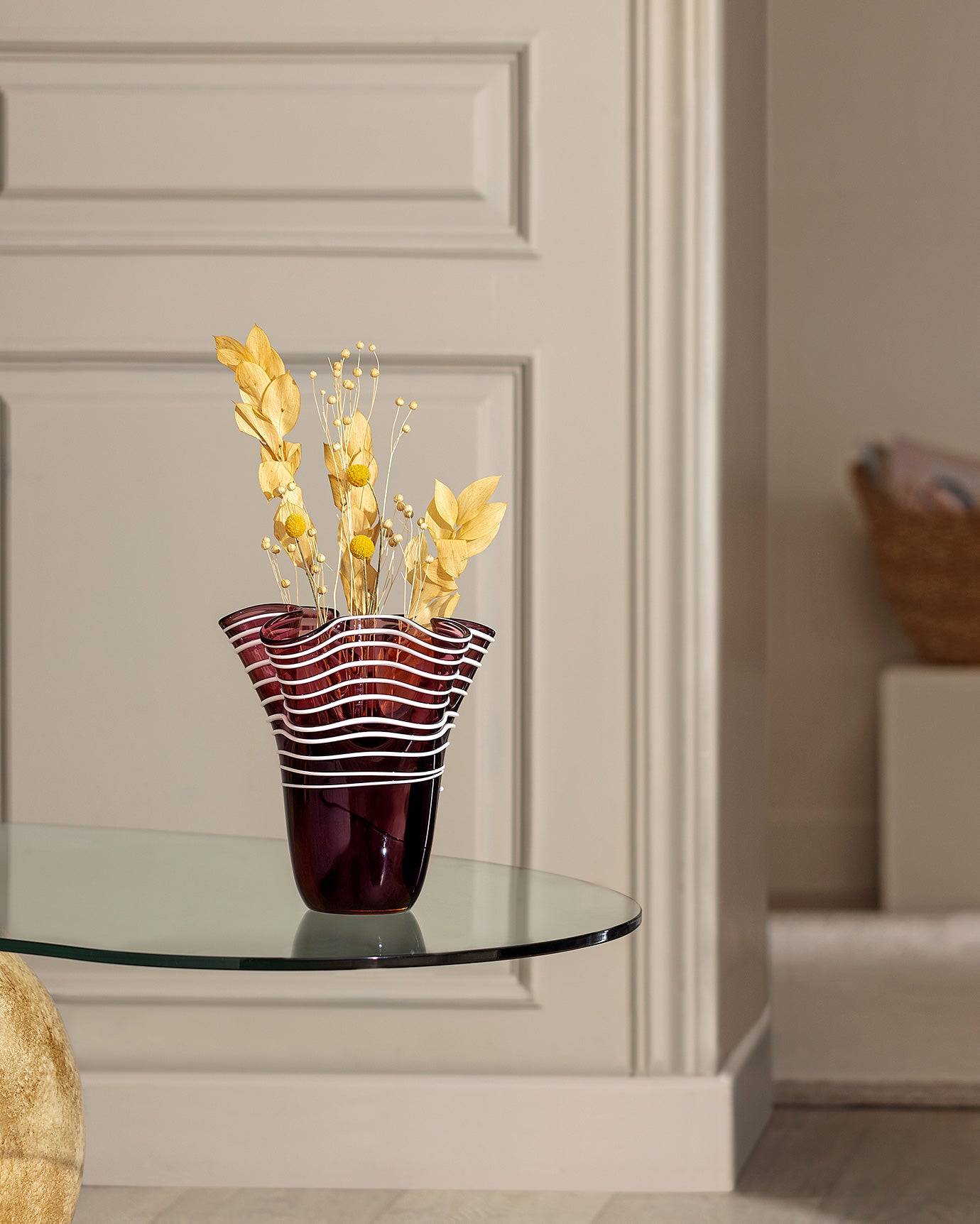 Honfleur Handcrafted Glass Vase - Unique Artisan Design
