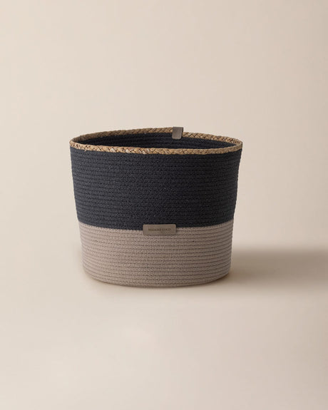 Rosévie Large Storage Basket - Home Organizer - Grey/Beige
