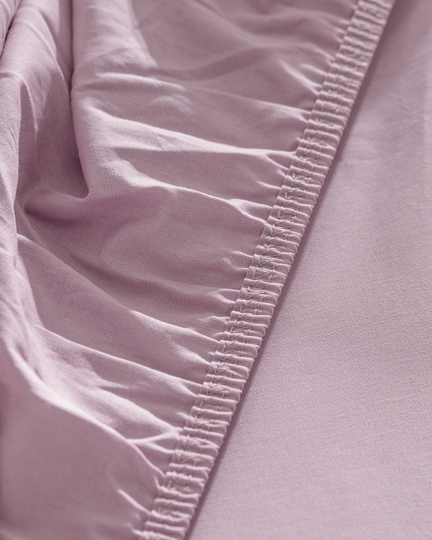 King Size 100% Cotton Ranforce Fitted Sheet, Dusty Rose