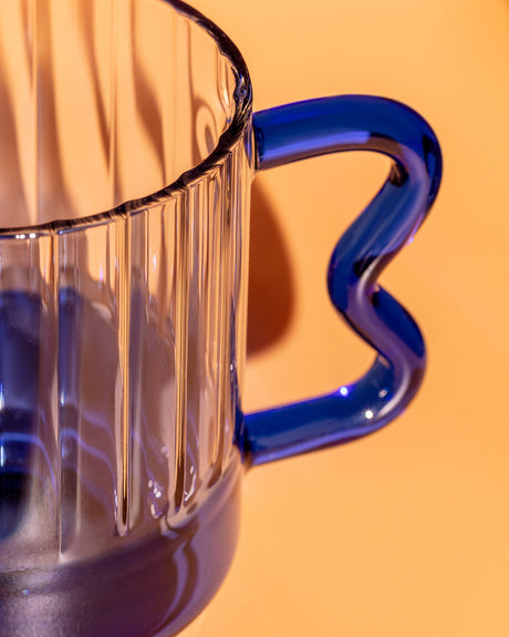 Heat-Resistant Borosilicate Glass Mug - Modern Minimalist Design