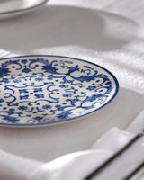 New Bone China Pasta Plate - Elegant Blue & White Serenity Pattern